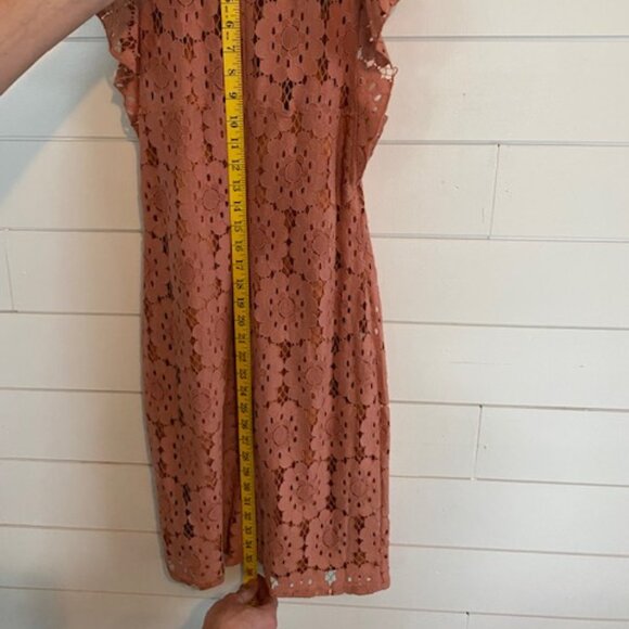 Z1018 CATO BURNT ORANGE COCKTAIL DRESS - Picture 5 of 11